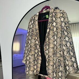ZARA Snake Print Women's Blazer